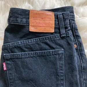 Levi’s women’s black denim shorts!